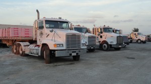 JR Transport Inc. A Chicago trucking company, the fleet of trucks, truck 1