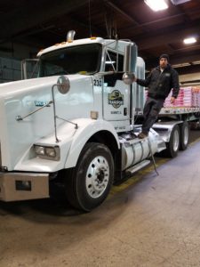 JR Transport Inc. A Chicago trucking company, the fleet of trucks, truck 1
